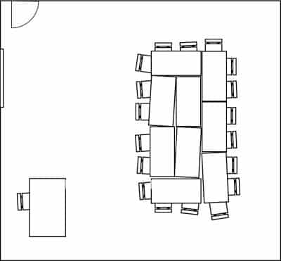 classroom conference desk layout