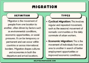 12 Types of Migration (Human Geography Notes) (2025)