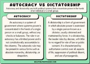Autocracy vs Dictatorship: Similarities & Differences (2026)