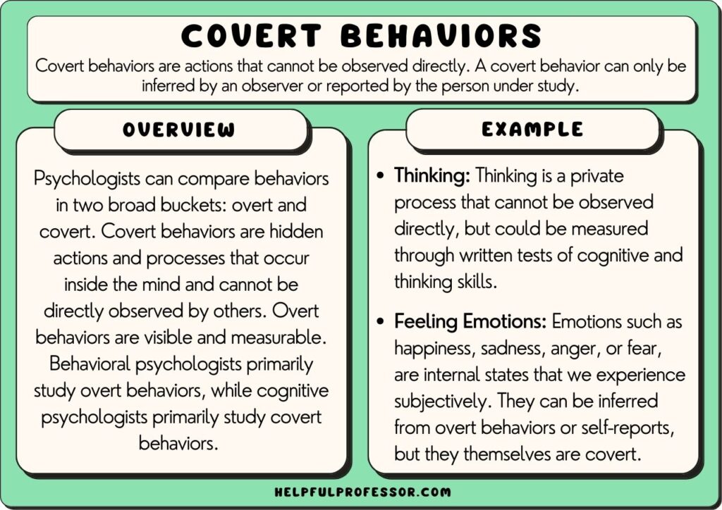 Covert Behavior 10 Examples And Definition 2025 