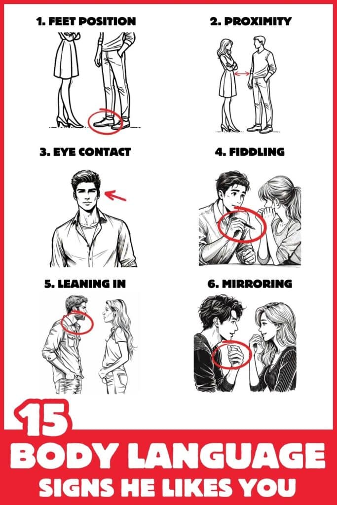 Body Language Signs He Likes You 12