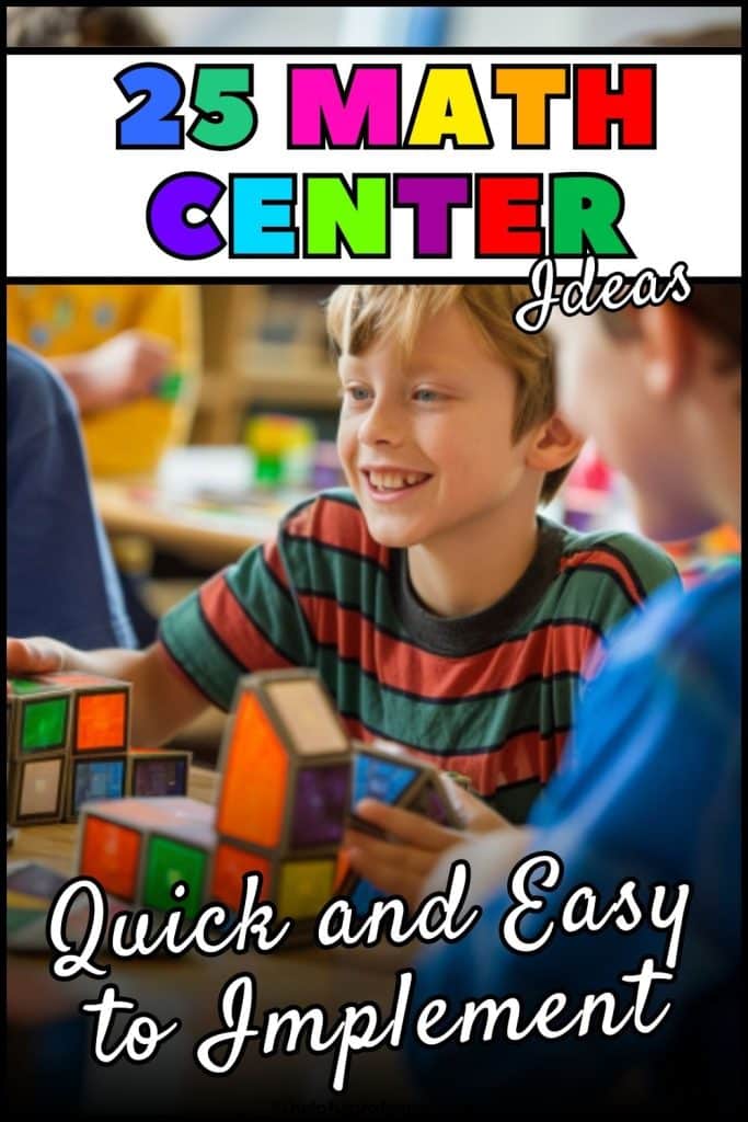 math center activities