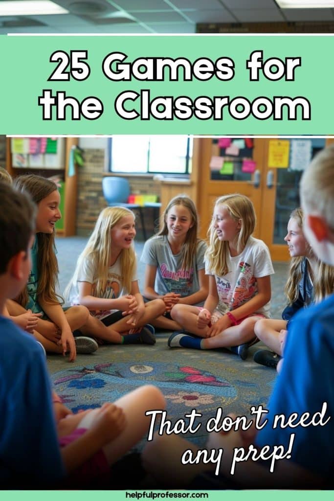 no prep games for the classroom