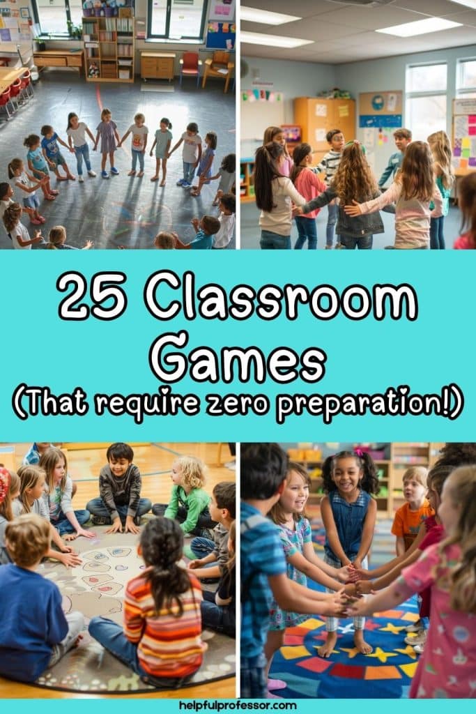 no preparation games for the classroom