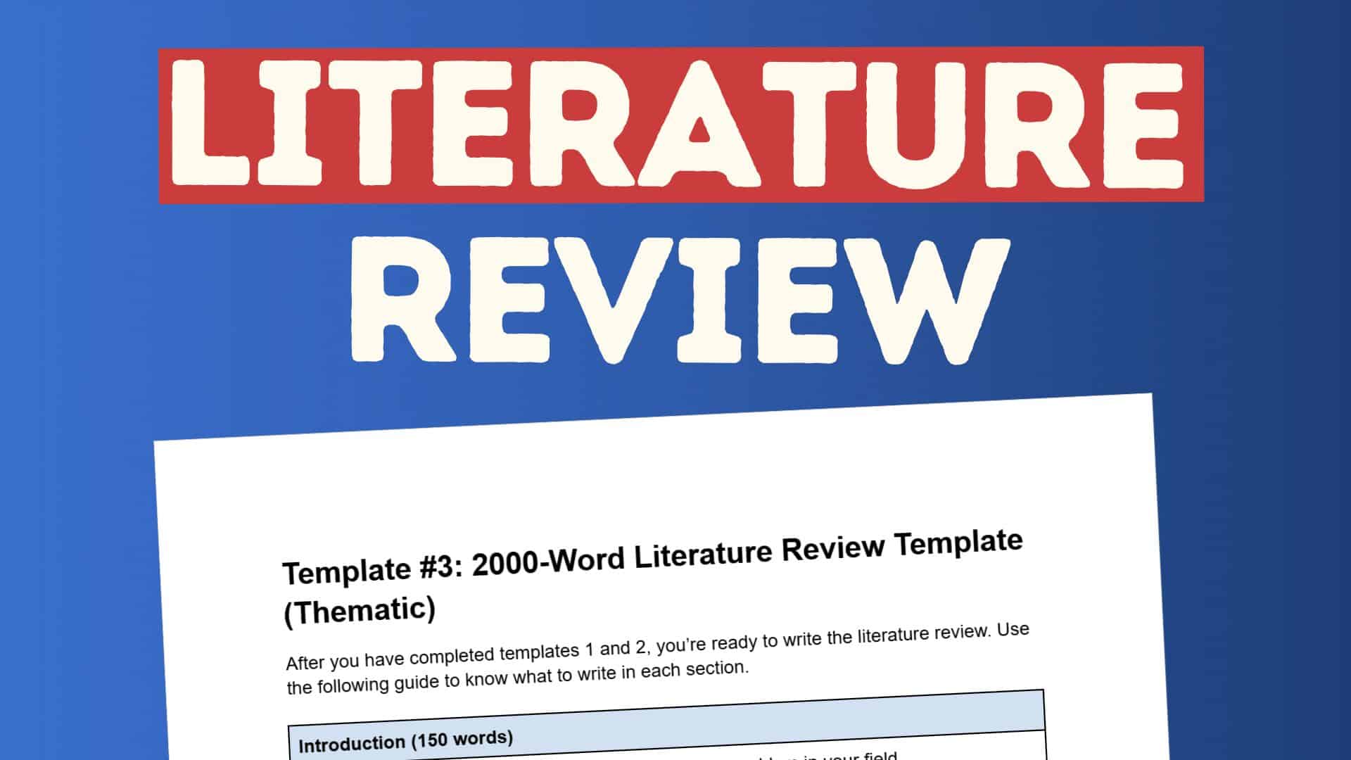 Literature review