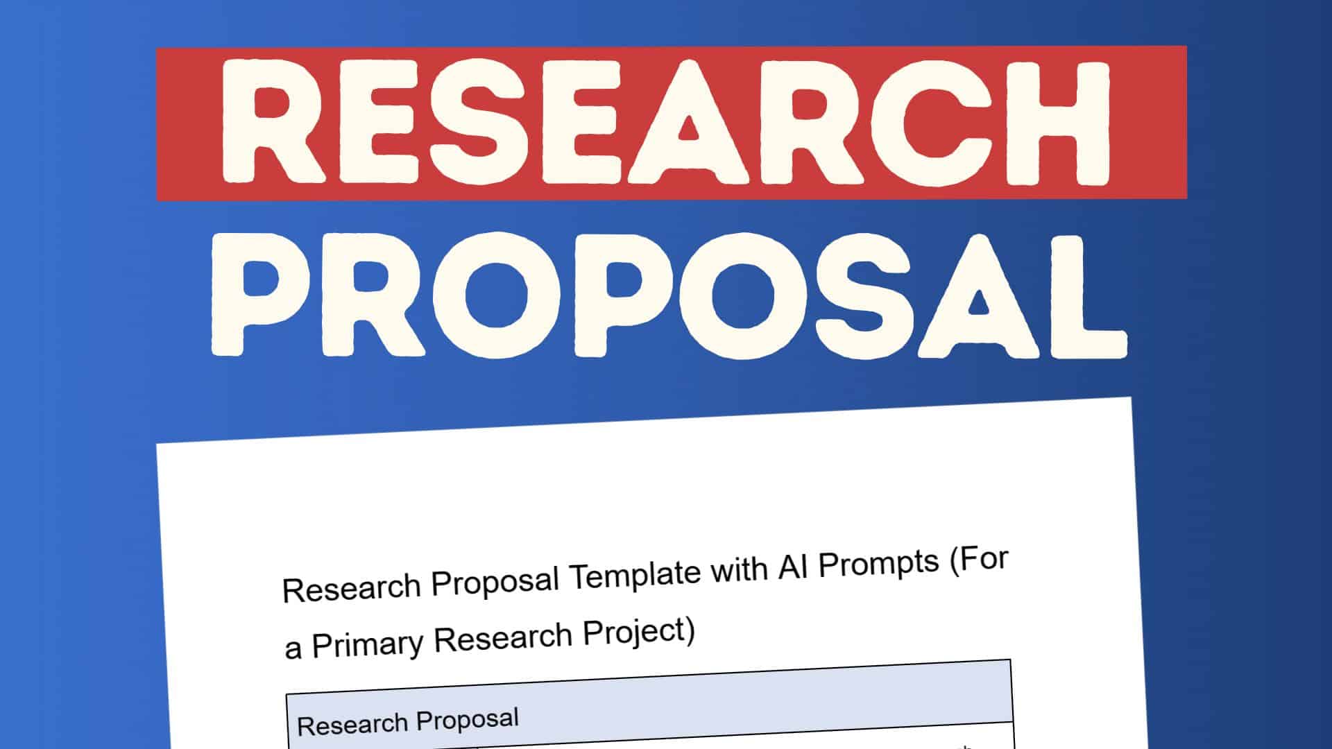 research proposal