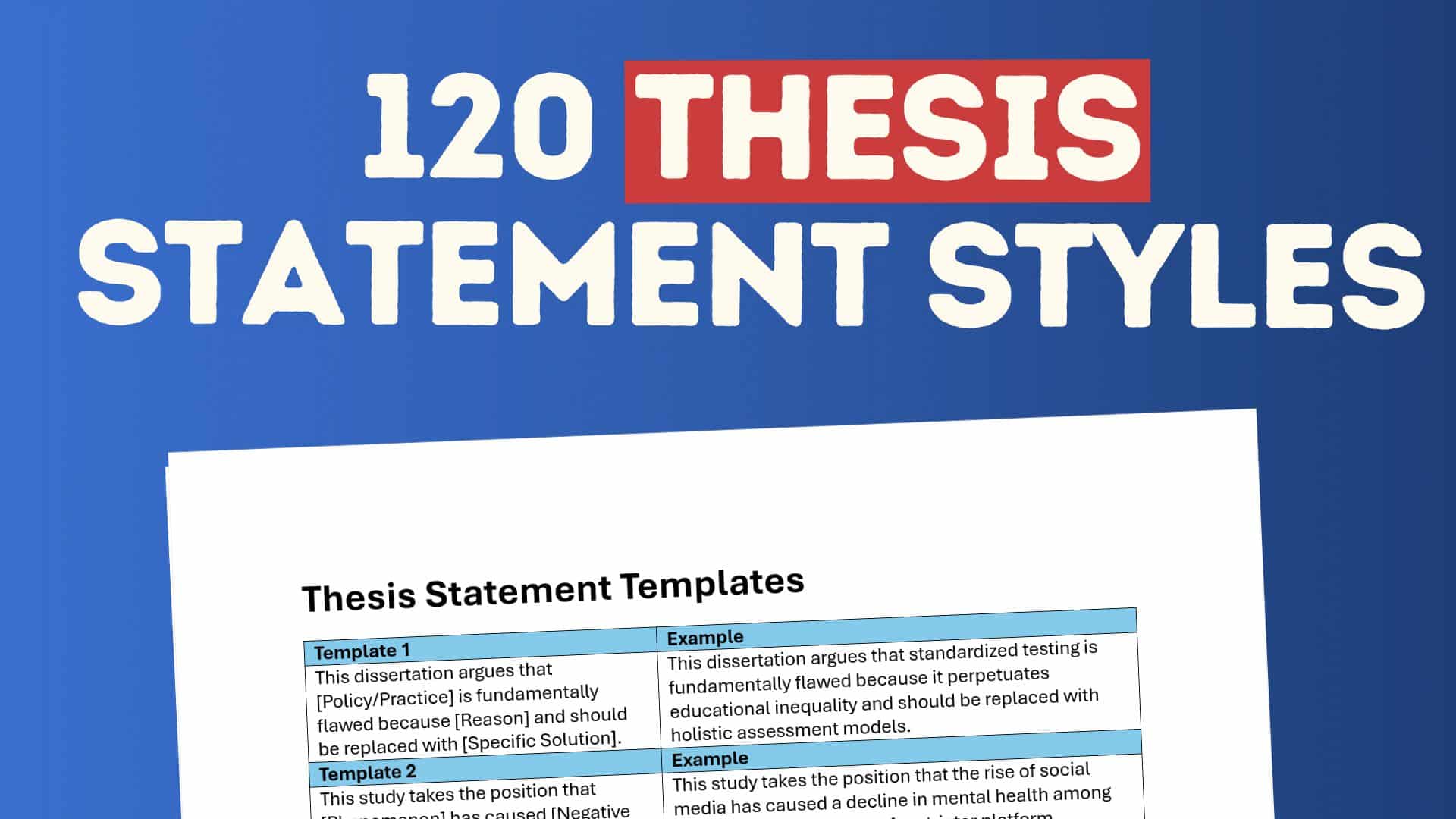 thesis statements