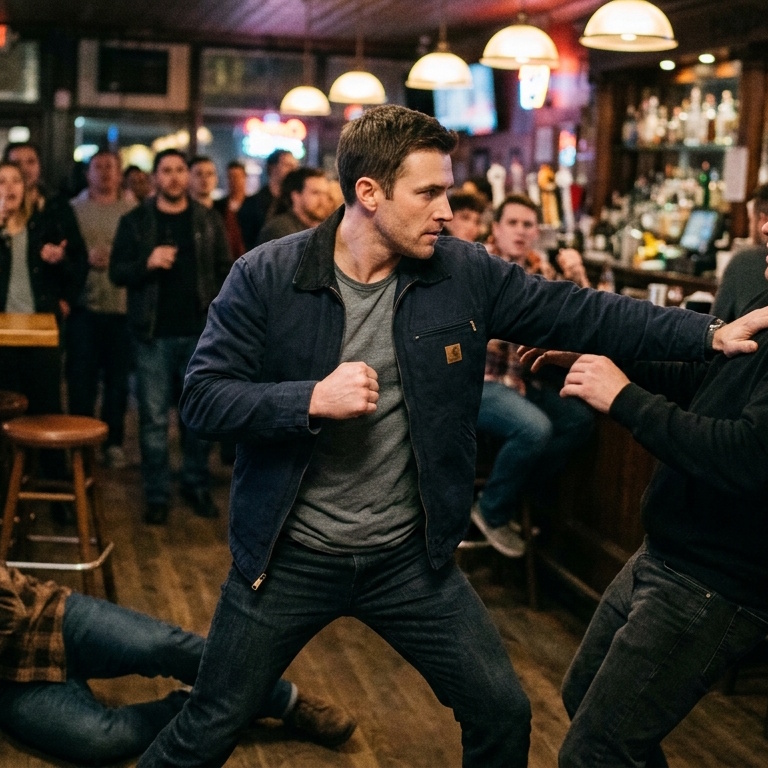 20. Winning a bar fight against 5 other men