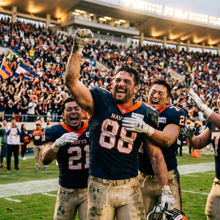 6. Realizing his dream of being a football star (even though he's past his prime)