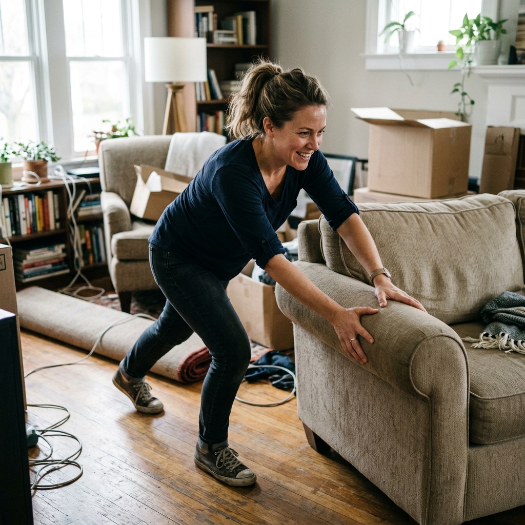 11. Rearranges furniture just “to see how it feels”