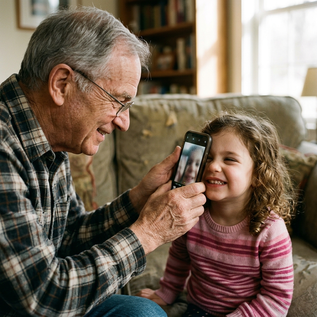 16. Takes blurry, zoomed-in photos of you on his phone