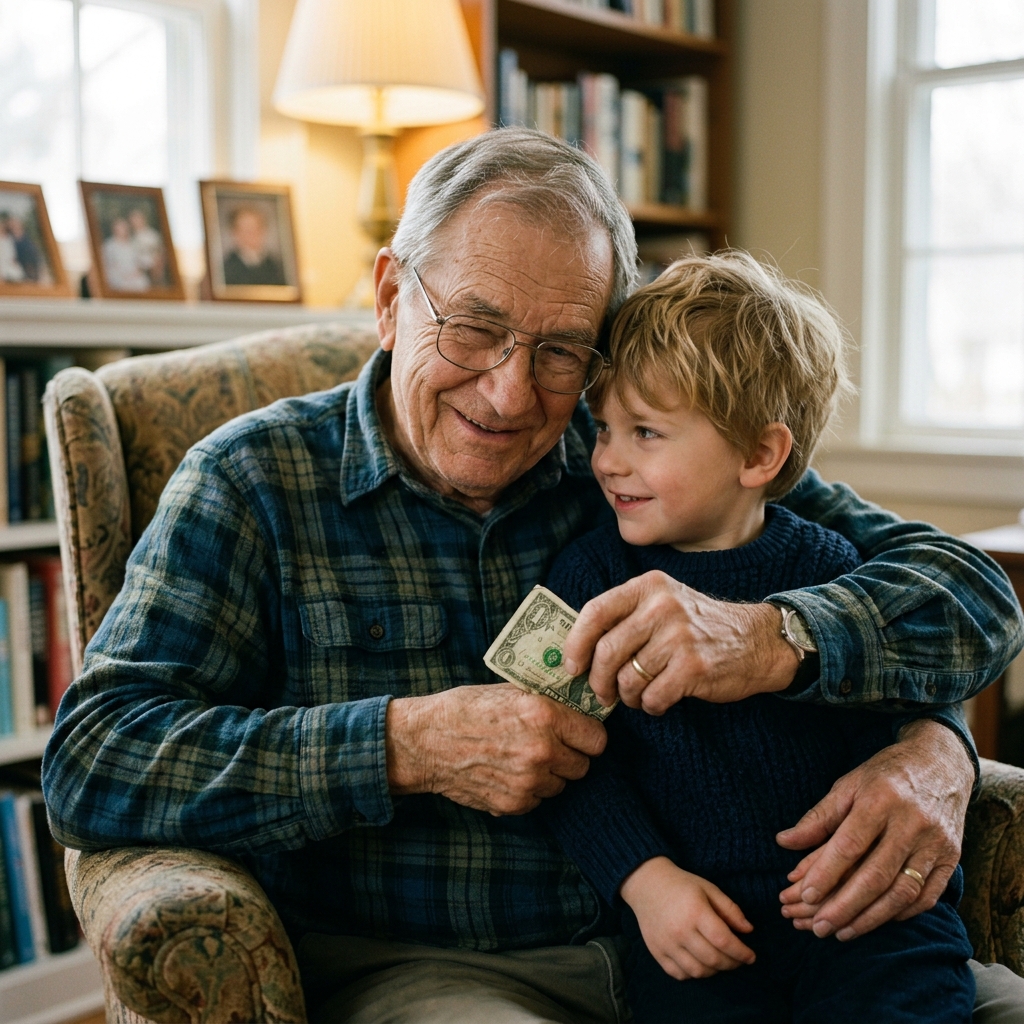 17. Gives you money with a wink like it’s a secret mission