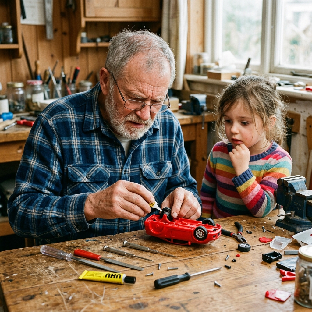 19. Insists on fixing your broken toy… even if it gets worse