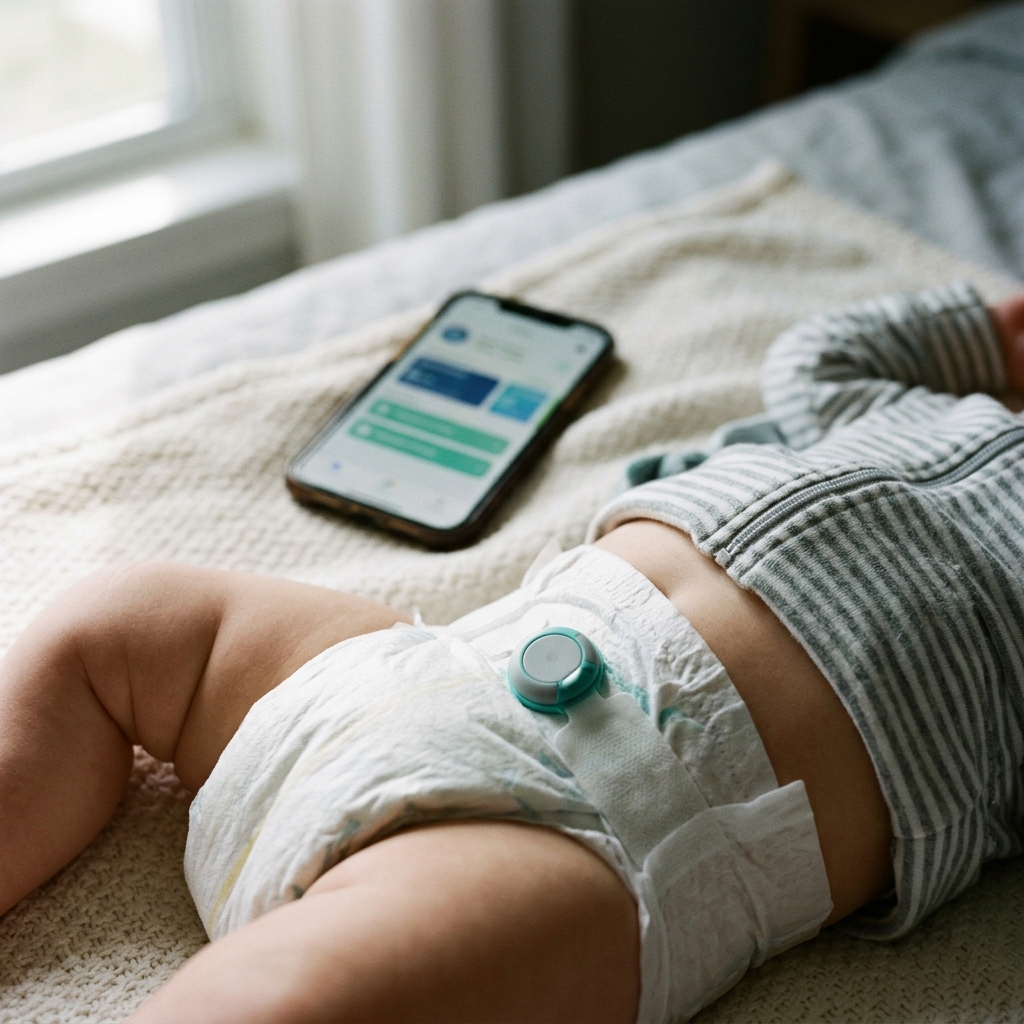 12. Smart Diapers with Bluetooth Humidity Sensors