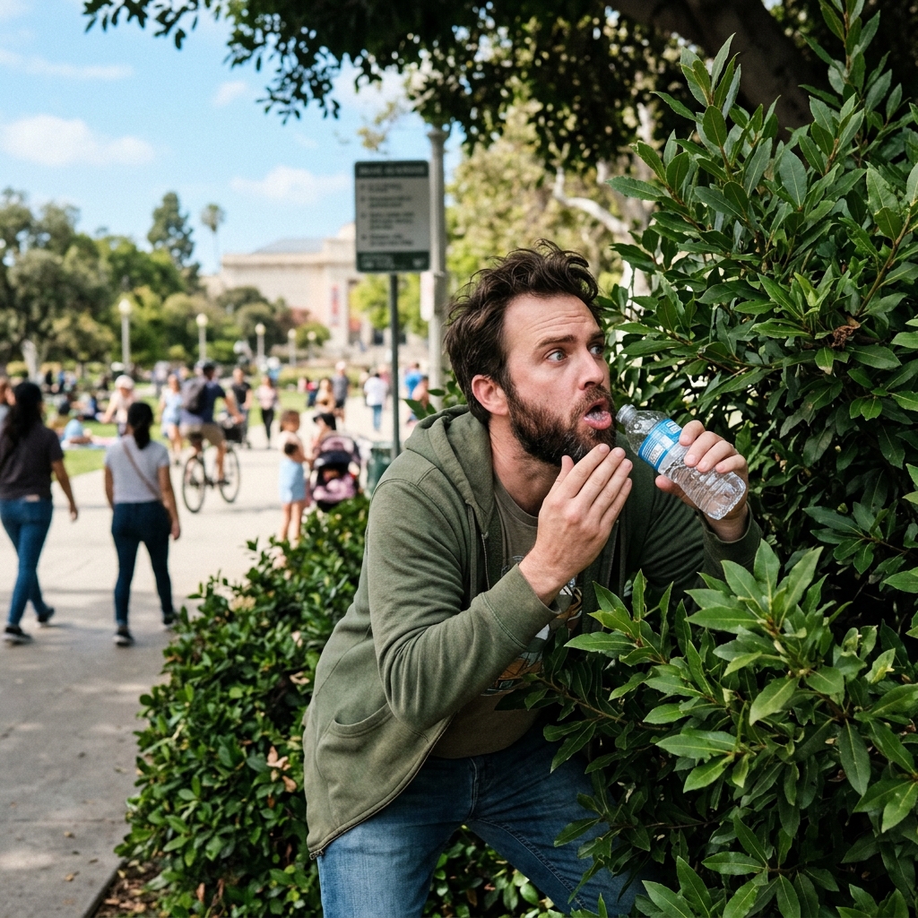 14. No public gargling.