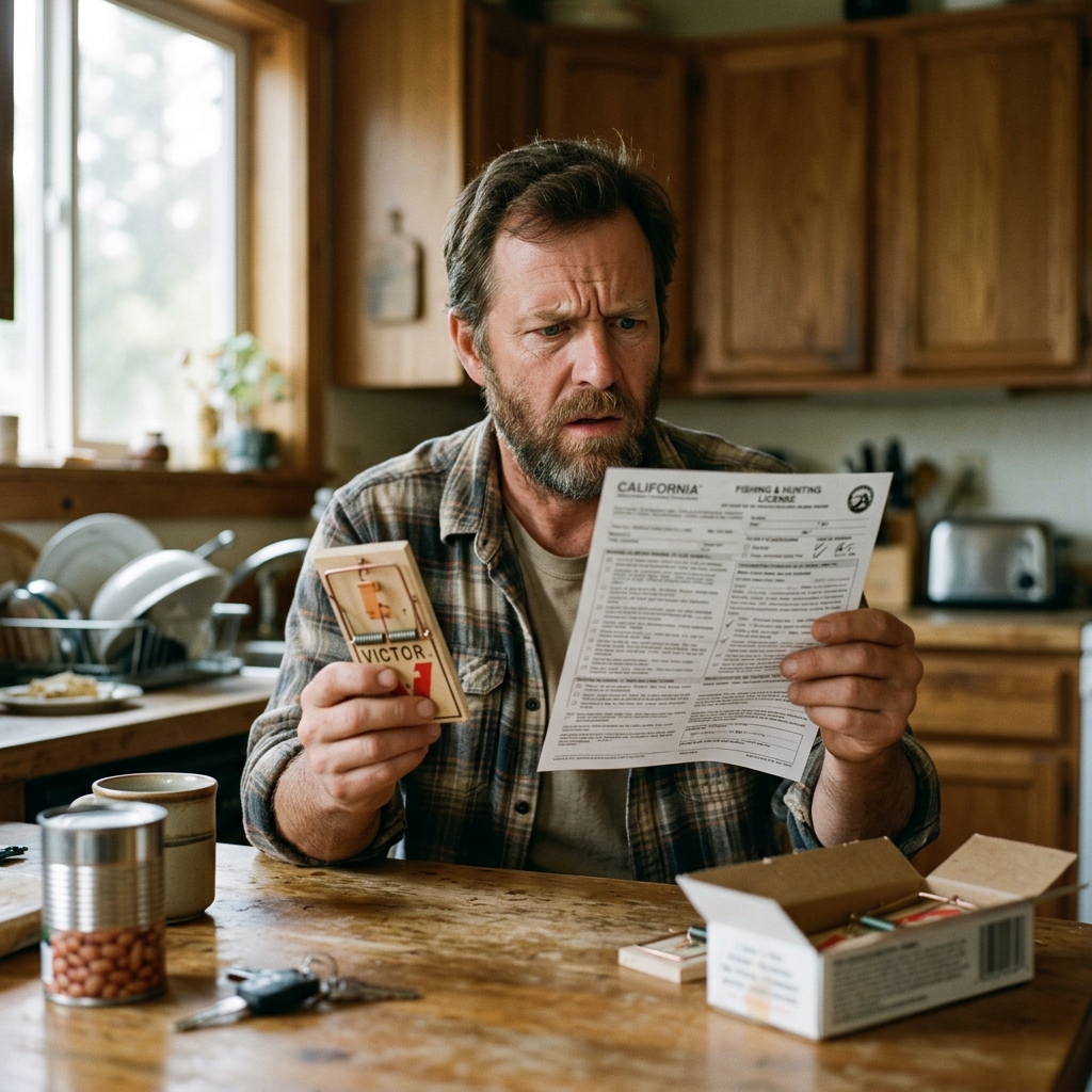 23. Set mousetrap with license.