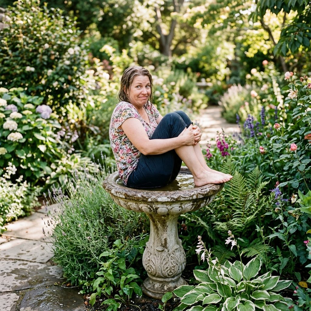 24. No bathing in birdbaths.