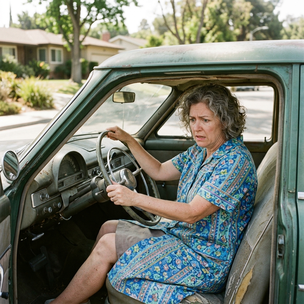 25. Women cannot drive housecoats.