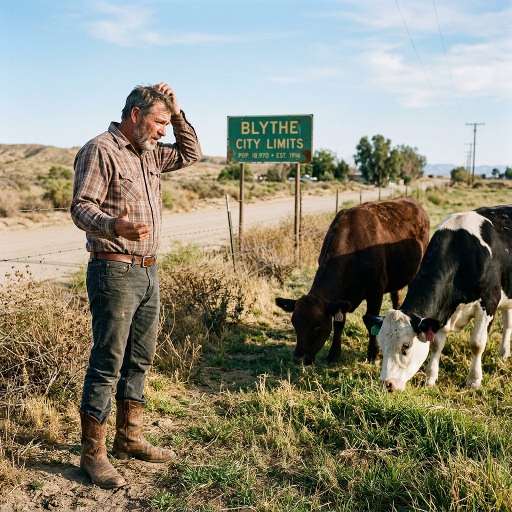 8. Blythe needs two cows.