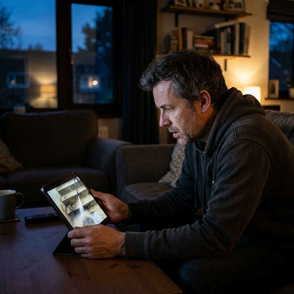 23. Watches 10 hours of power-washing videos