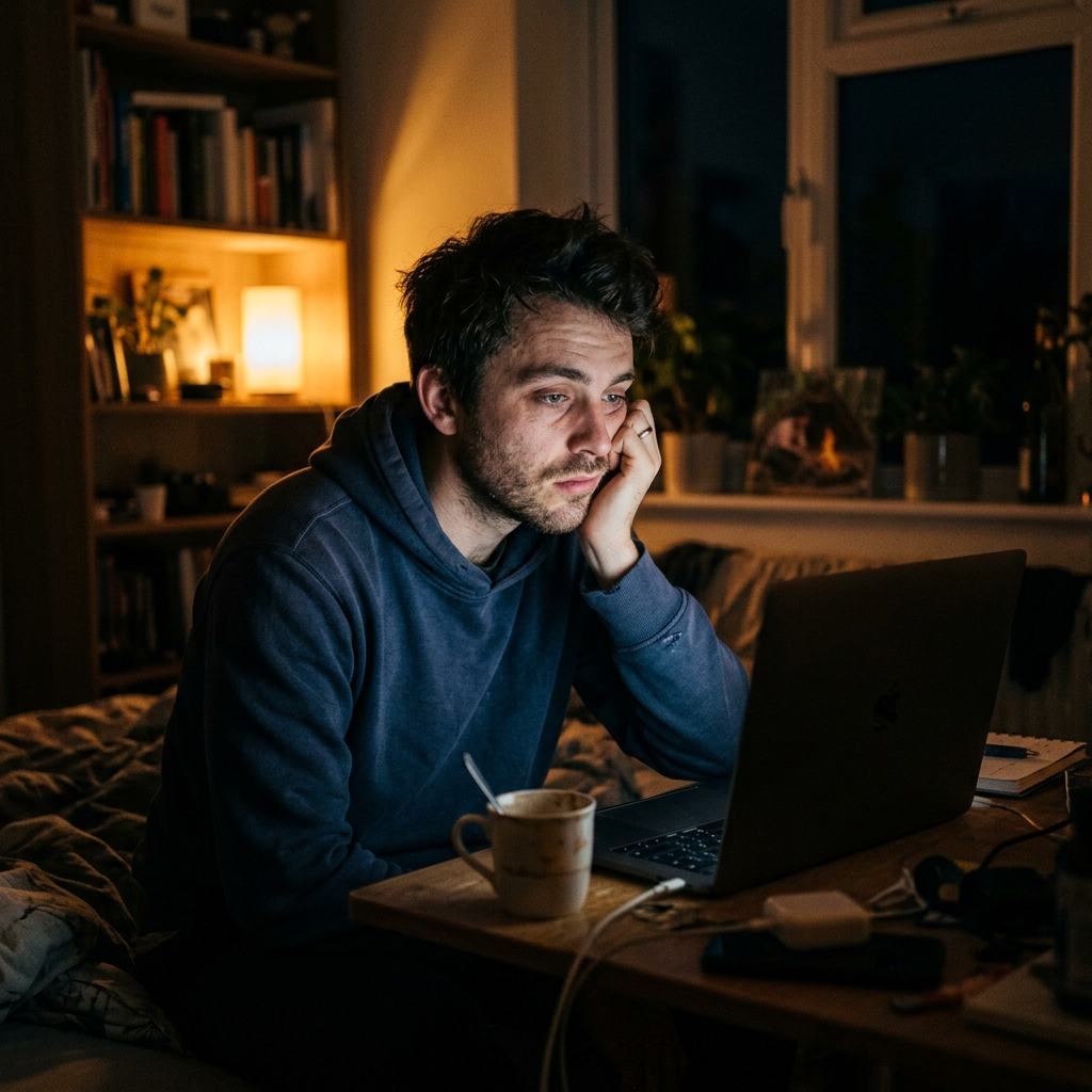 6. Searches for "primitive building" videos at 3:00 AM