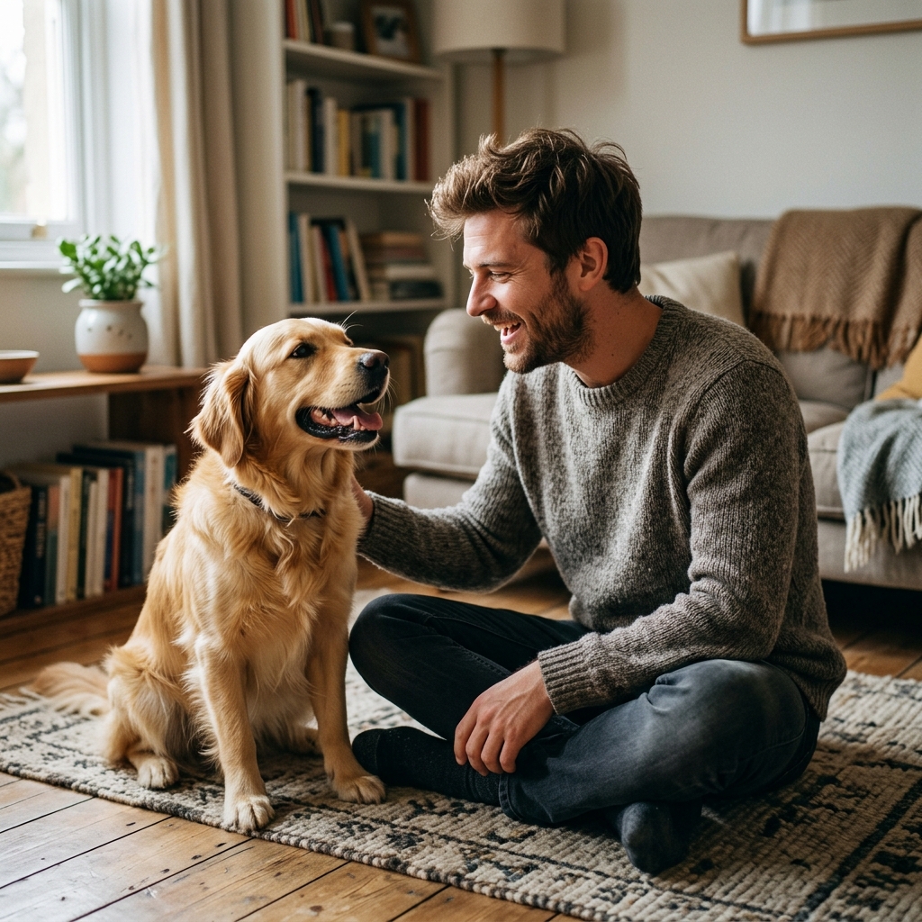 9. Narrates his dog's internal monologue in a funny voice