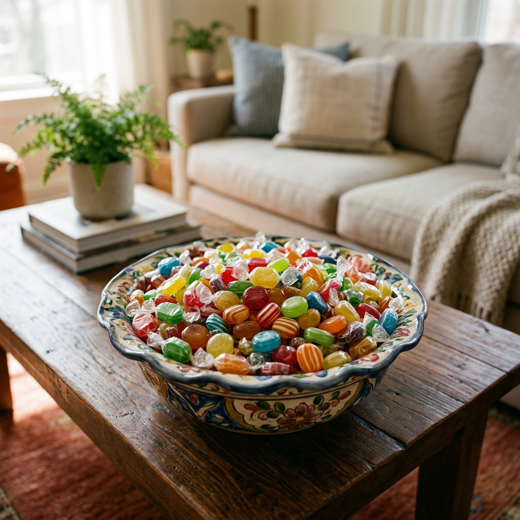 2. Keeps the candy dish full