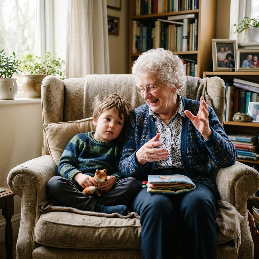 25. Tells old stories repeatedly