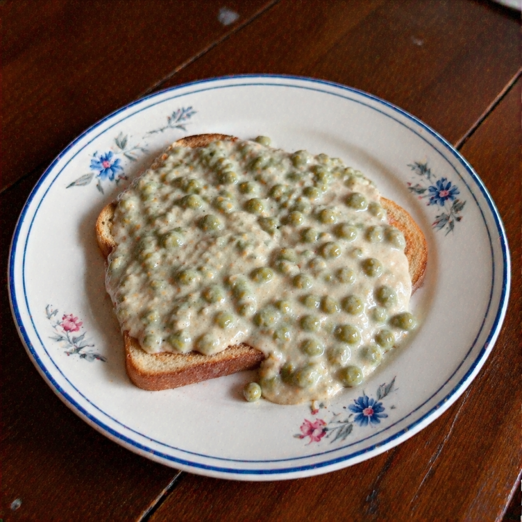 Creamed Peas on Toast