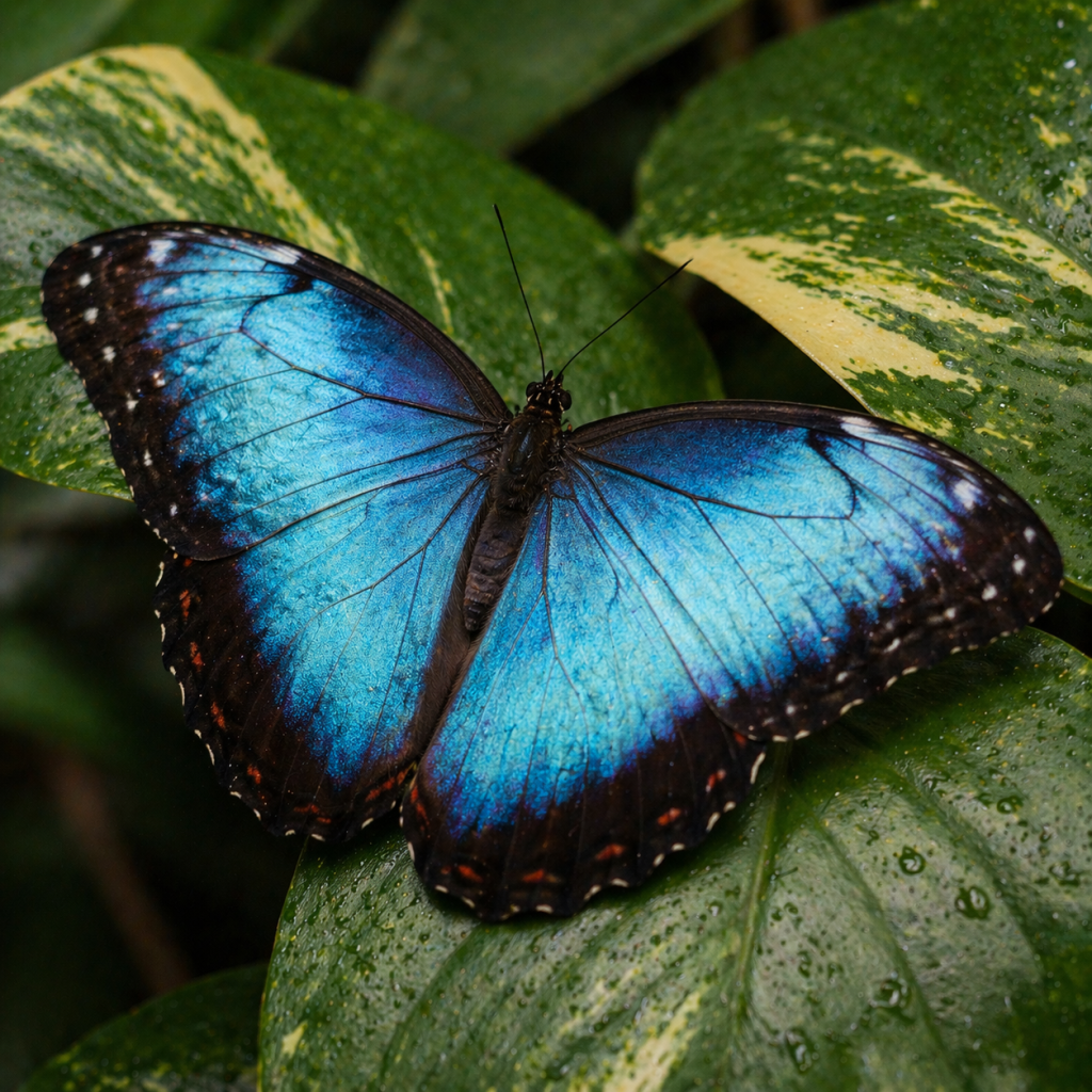 butterfly on leaf