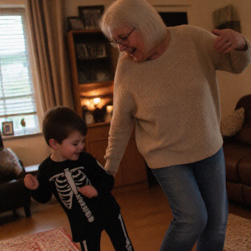 dancing in the living room