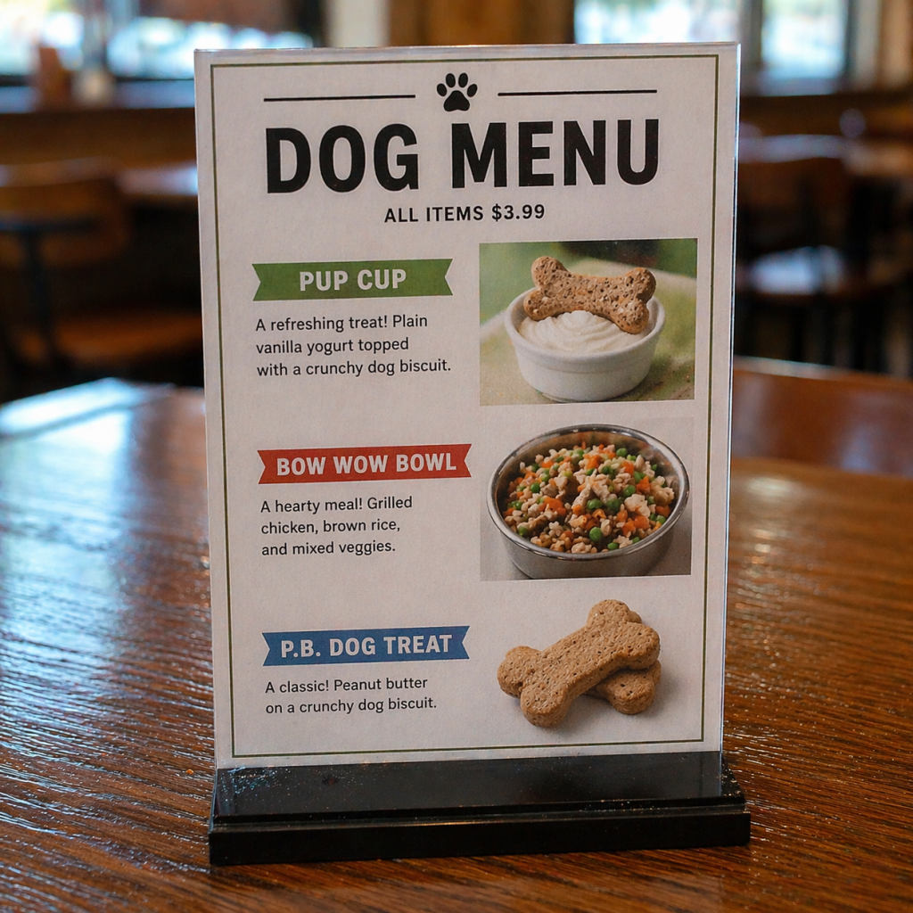 dog menu