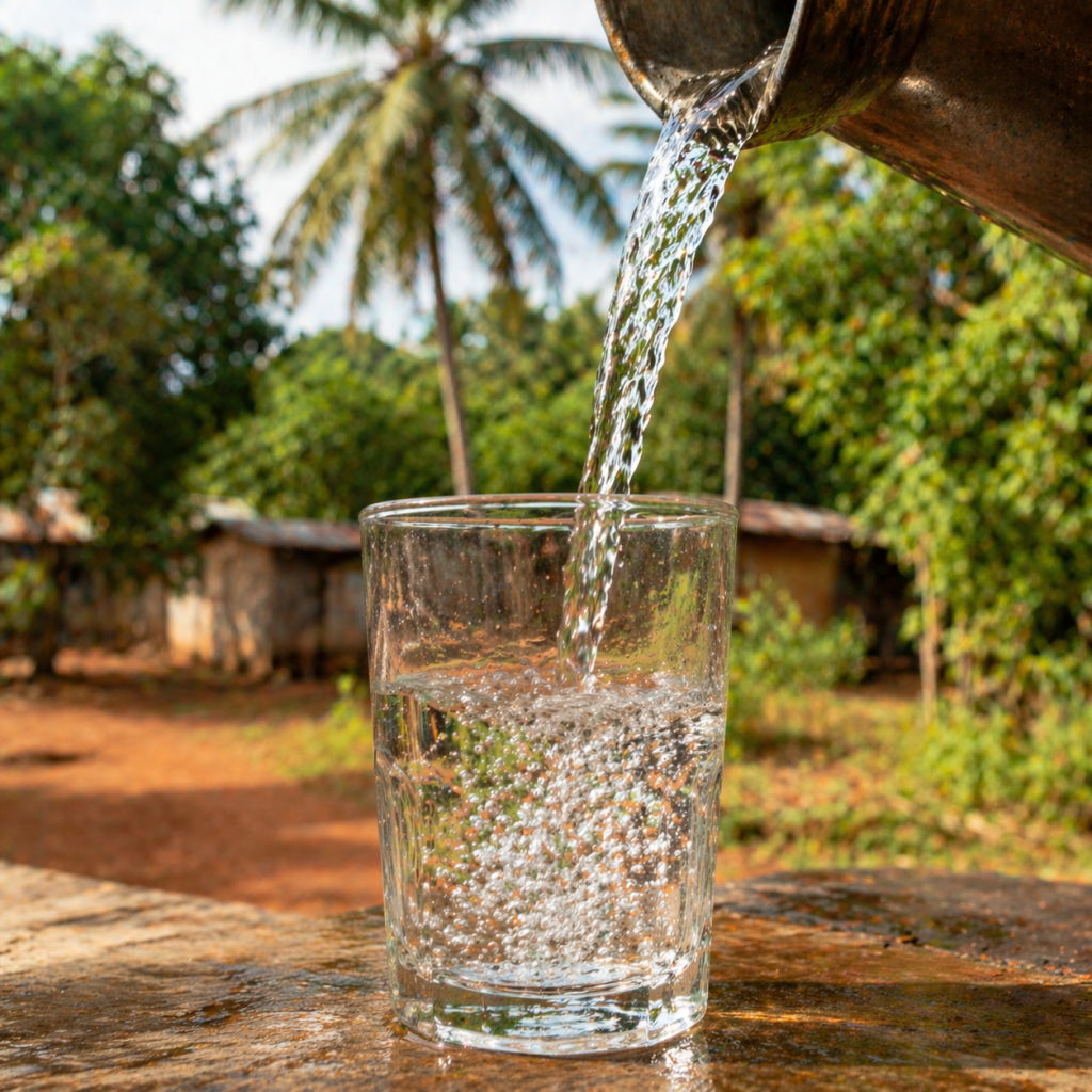 glass of clean water