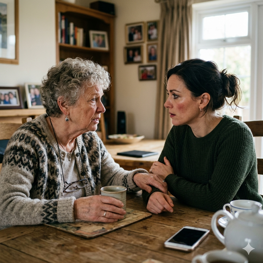 grandma and mother debate