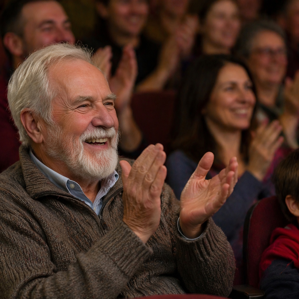 9. Claps and laughs louder than anyone at your performances