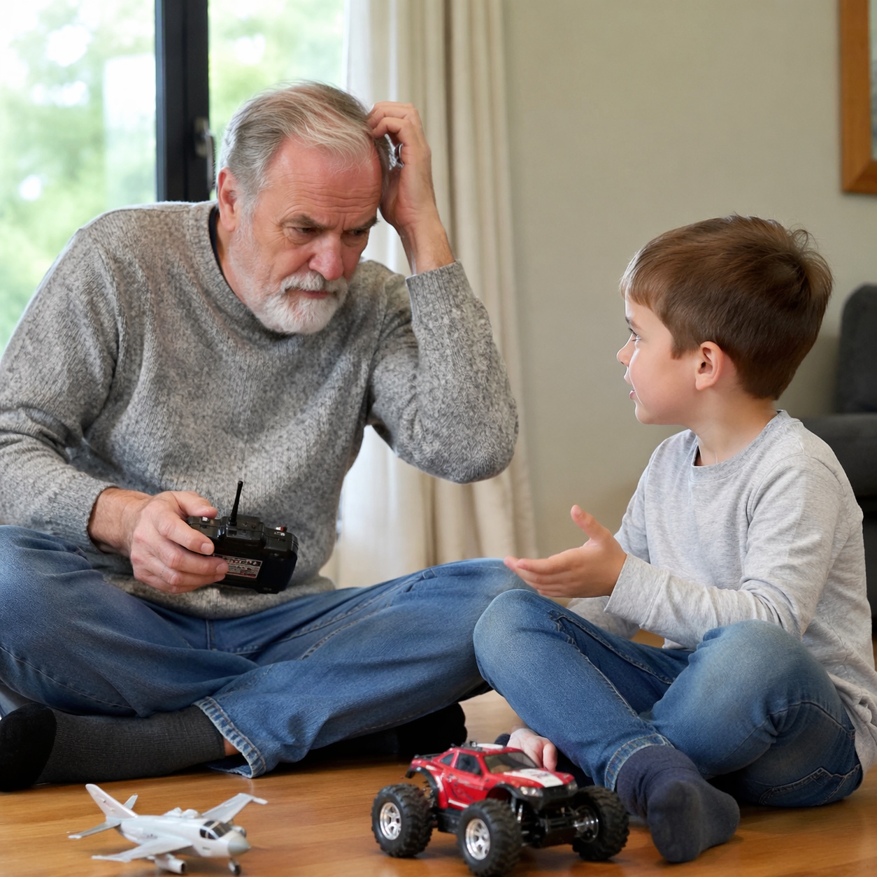 23. Pretends he doesn’t know how to use your toys so you’ll show him