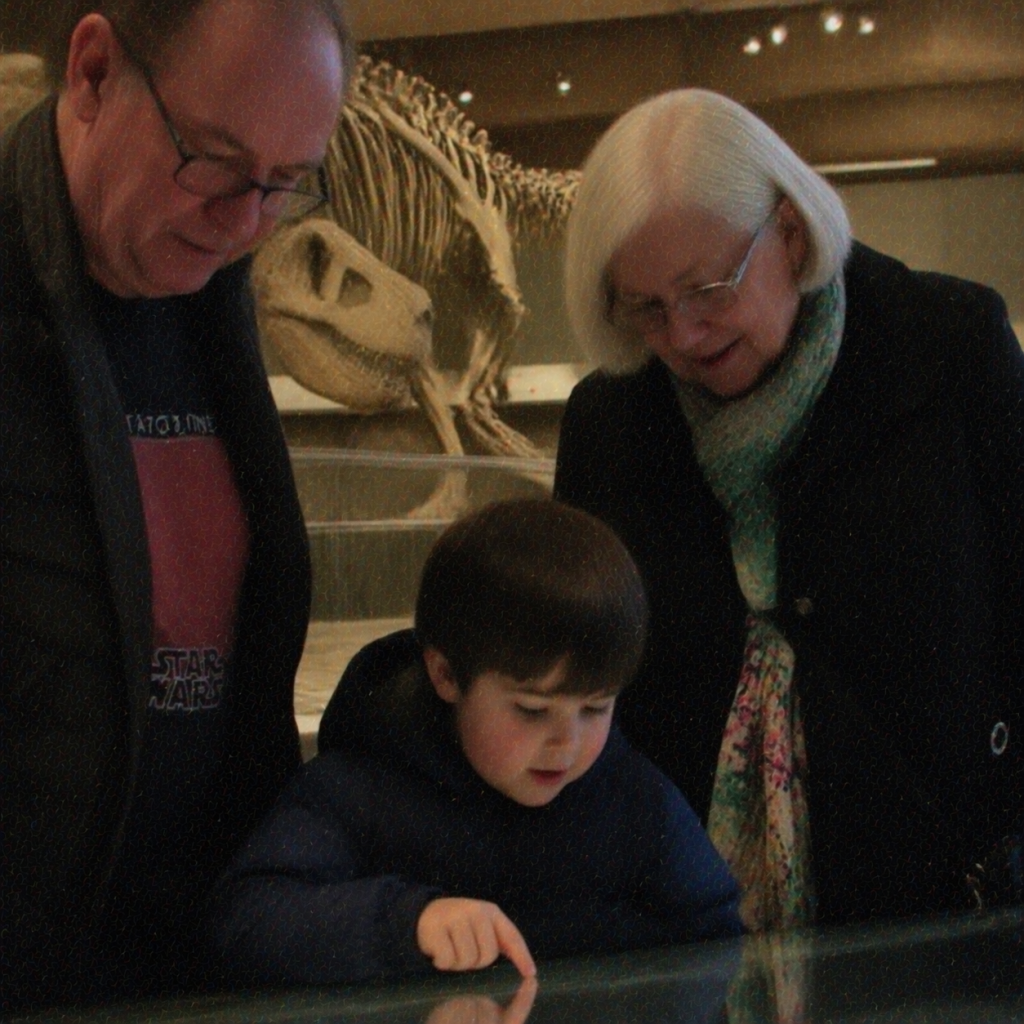 grandson at museum