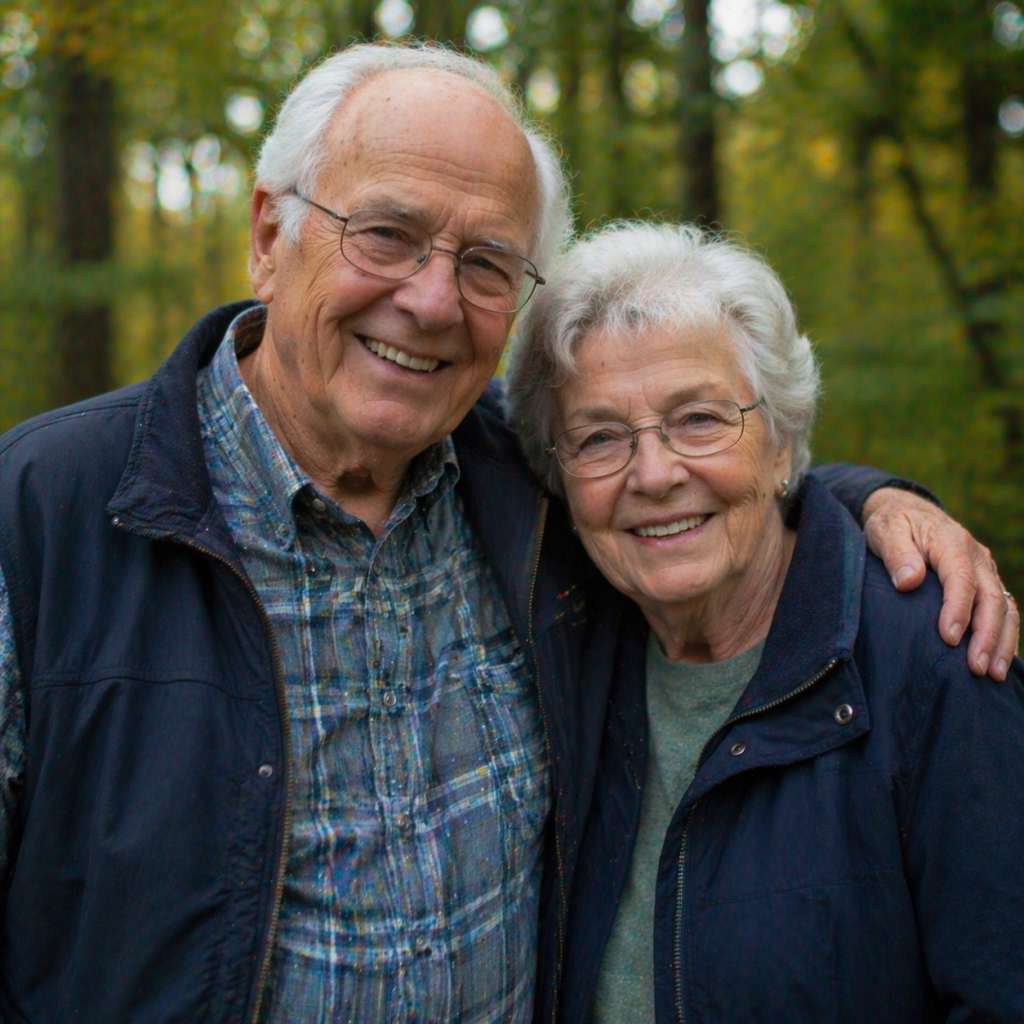 happy retired couple