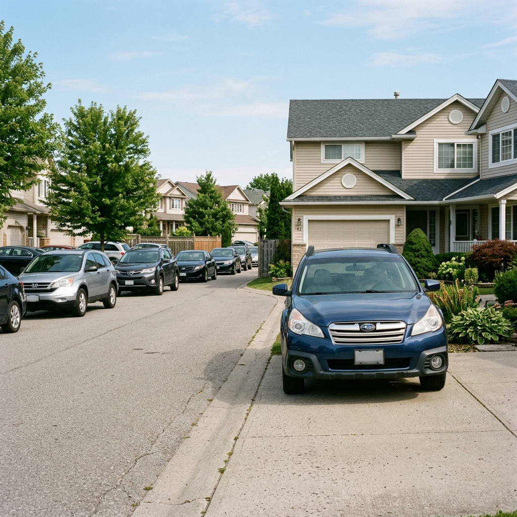 14. No Backing Your Car Into Your Own Driveway