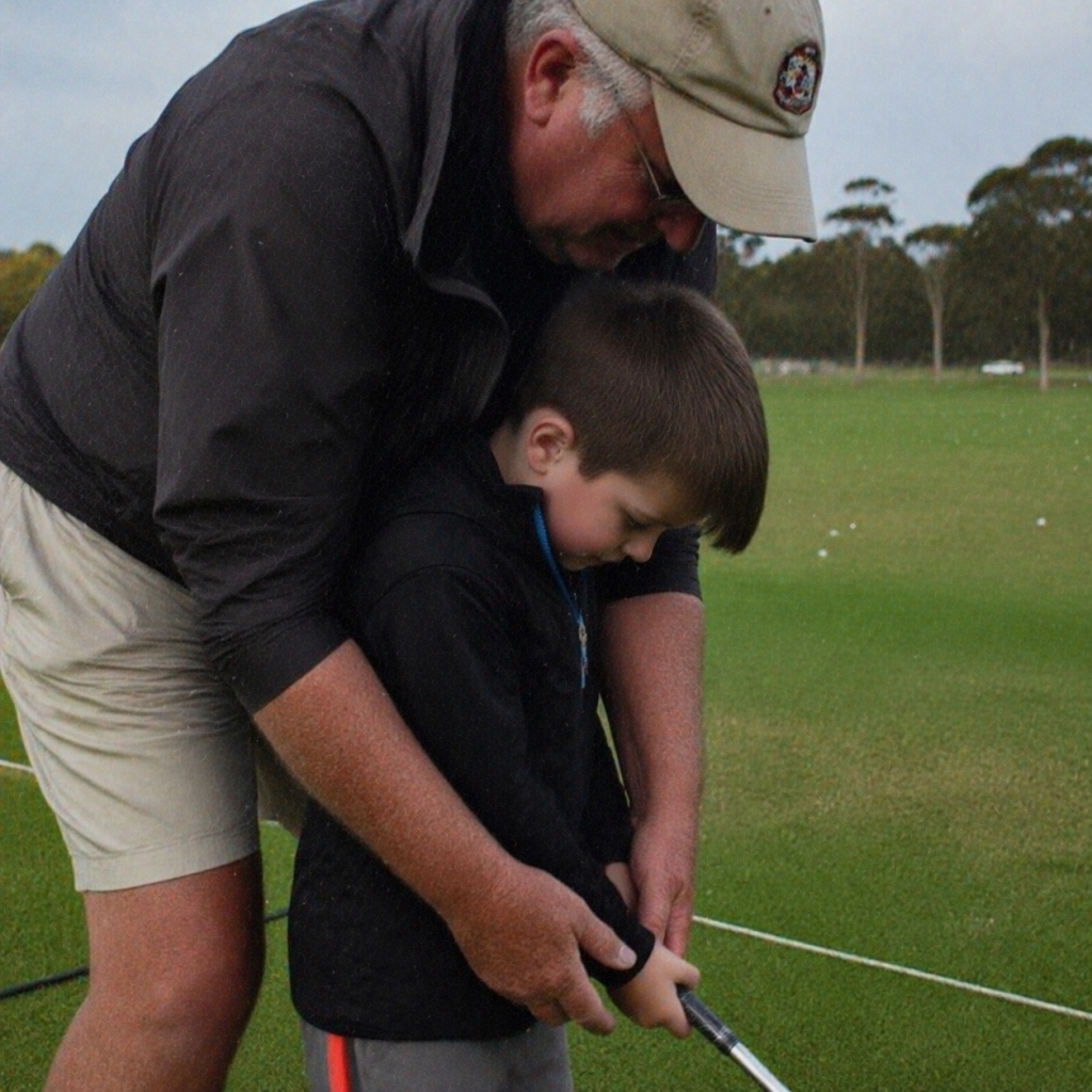learning to golf