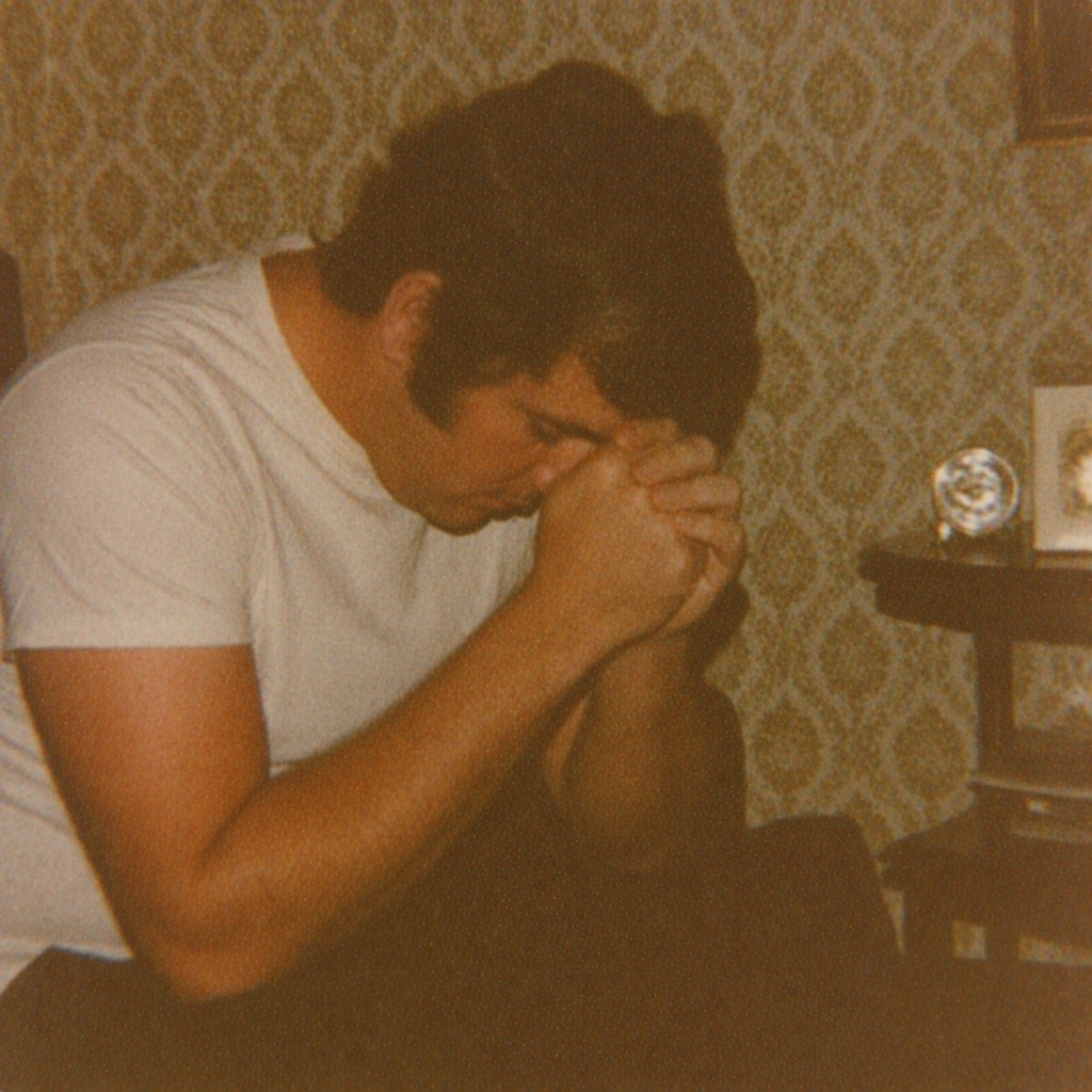 man praying