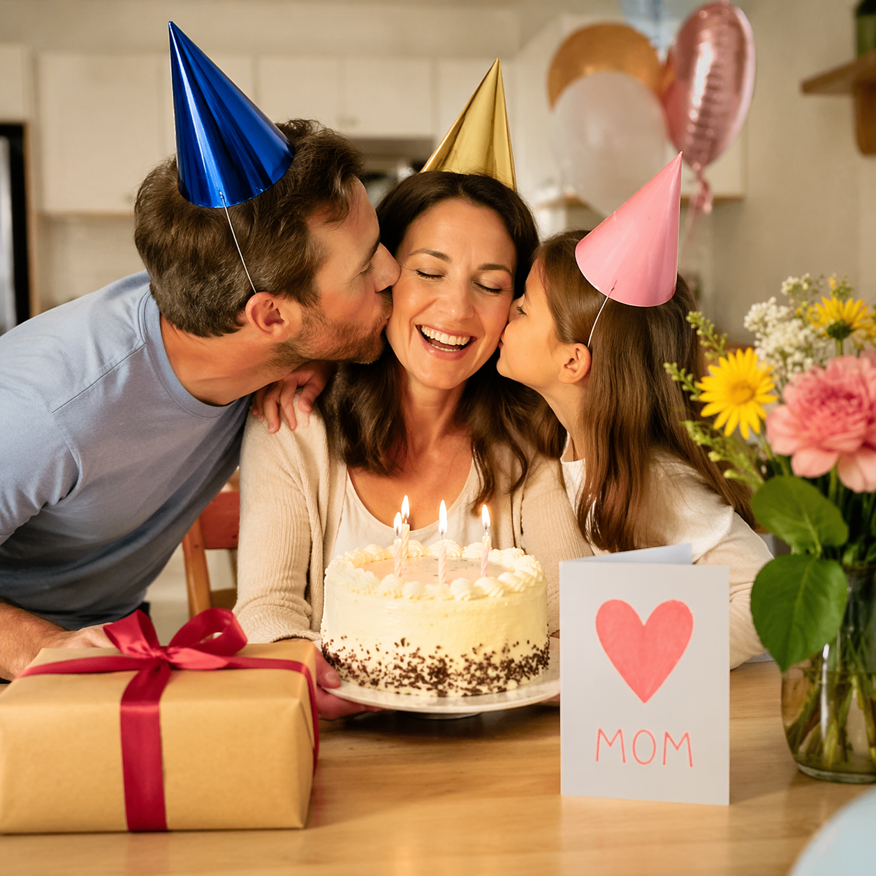 2. Says she doesn’t need anything for her birthday… then has a mental list