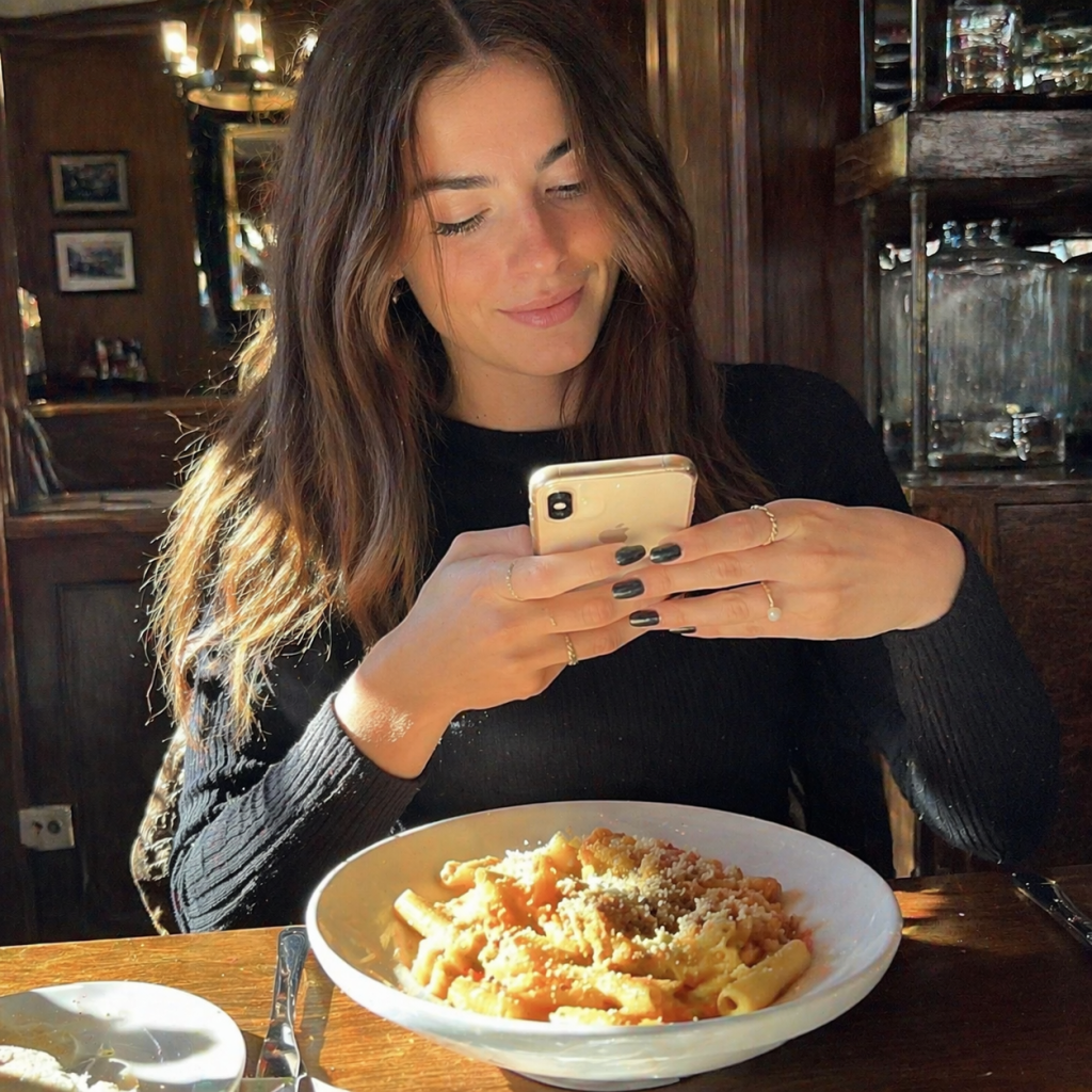 Taking photos of your food